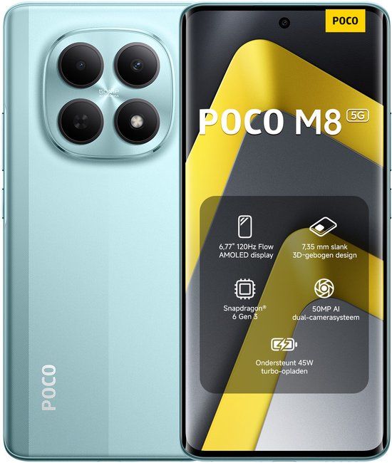 Xiaomi POCO M8 5G - 8 GB RAM - 256 GB - Groen