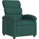 Fauteuil Relax Fauteuil Inclinable Vert Foncé Tissu
