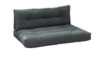 Traumnacht Outdoor Palletkussens, 2-delige Set, Zit- en Rugkussen, Antraciet, Weerbestendig, Comfortabel voor Palletmeubels en Tuinlounge