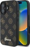 Guess GUHMP16MPGPYSK iPhone 16 Plus 6,7" noir/noir coque rigide PU Peony Script MagSafe