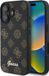 Guess GUHMP16MPGPYSK iPhone 16 Plus 6,7" noir/noir coque rigide PU Peony Script MagSafe