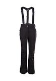 killtec dames Skibroek/softshellbroek met randbescherming, sneeuwvanger en afneembare banden Thônes Wmn Ski Sftshll Pnts C