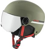 ALPINA Zupo vizier Q-lite skihelm, olijfrood mat, 51-55