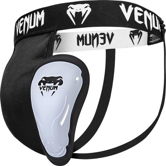 Venum Challenger Tok Kruisbeschermer voor Vechtsporten Zwart/Wit Maat L