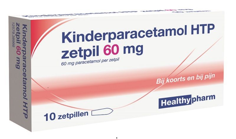 Healthypharm Paracetamol Zetpil 60mg