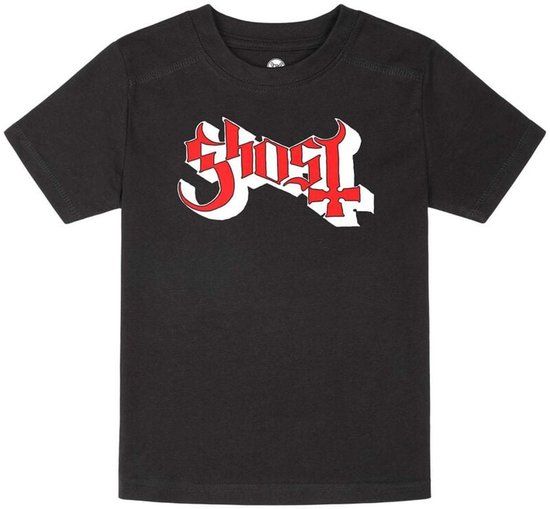 Ghost Metal-Kids - Logo T-shirt - Zwart - 128