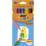 BIC Tropicolors Kleurpotloden Meerkleurig 12 stuk(s)