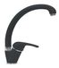 SCHOCK Omega-hoge mengkraan, eengreepsmengkraan, conische buis, kleur | antraciet, hoogte 250 mm