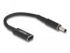 DeLOCK 60036 USB-C naar Dell notebook laadadapter, Zwart, 0,15 m