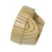 Gardinia Wandhouders voor gordijnroedes van Ø 28 mm, 1 paar, inclusief montagemateriaal, wandmontage, hout, grenen