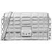 Michael Kors Grand Portefeuille à chaîne Sac bandoulière Argent
