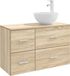 vidaXL Badkamermeubel Set 2 st Sonoma Eiken Bewerkt hout