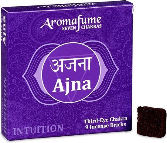 Aromafume Chakra Wierookblokjes: Ajna - derde oog chakra - 9 stuks