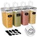 Boîte de conservation - 4 litres - Set de 4 - Hermétique avec couvercle