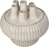 HD Collection Vaas Stoneware Wit 22x22x20.5cm