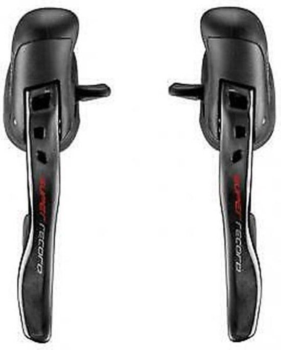 Campagnolo Super Record Ultra Shift Ergopower Schakel-/Remhendel 2x12-speed - Zwart - Carbon