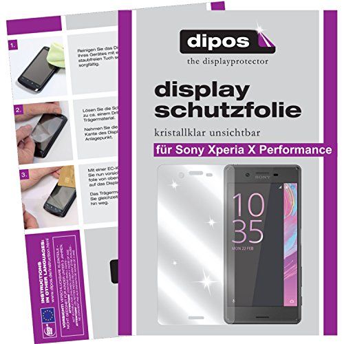 dipos I 6X beschermfolie helder compatibel met Sony Xperia X Performance folie displaybeschermfolie