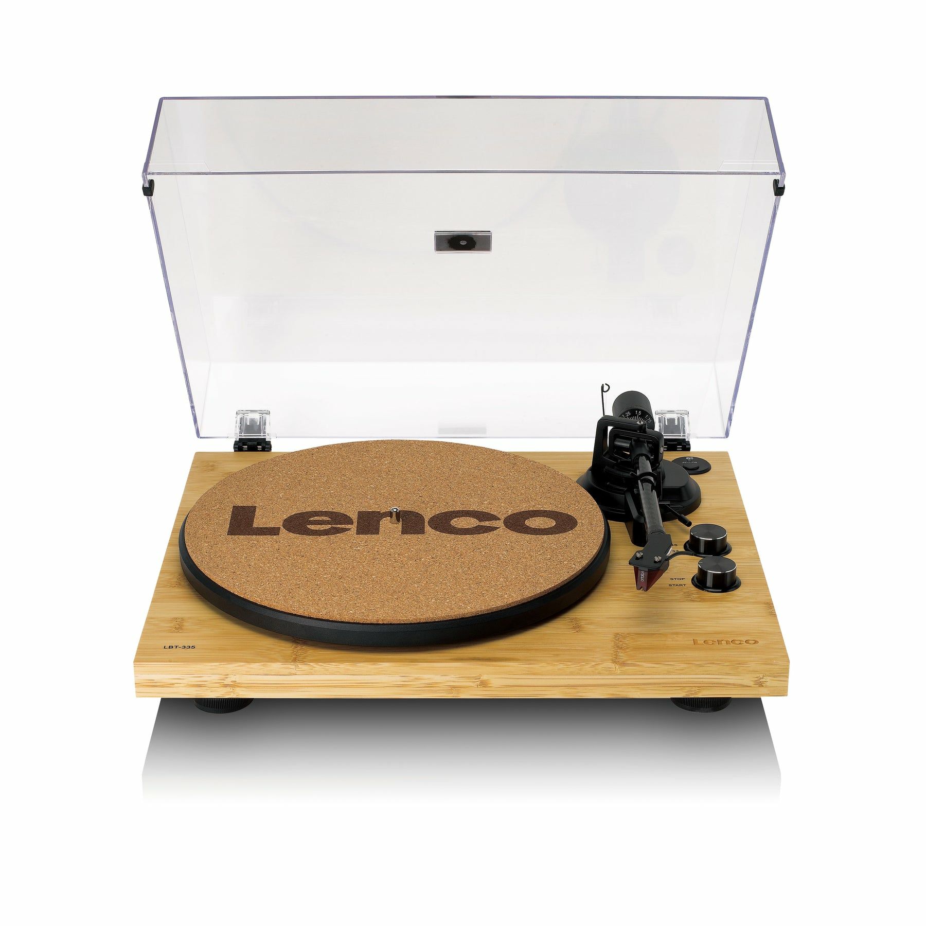 Lenco LBT-335BA Platenspeler - Bamboe - Bluetooth - Ortofon 2M Red
