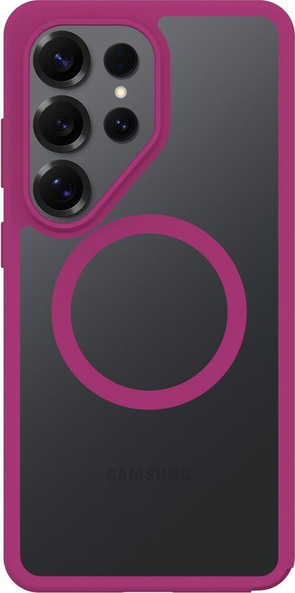 OtterBox React Hoesje Geschikt voor Samsung Galaxy S26 Ultra | Compatibel met MagSafe / Qi2 | Back Cover Roze Transparant