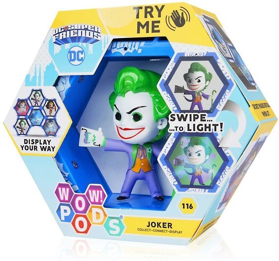 WOW! PODS The Joker - Officiële DC Comics Superhero Light-Up Bobble-Head Figuur | Collectable Toy