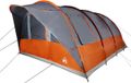 vidaXL Tunneltent 7-persoons waterdicht grijs en oranje