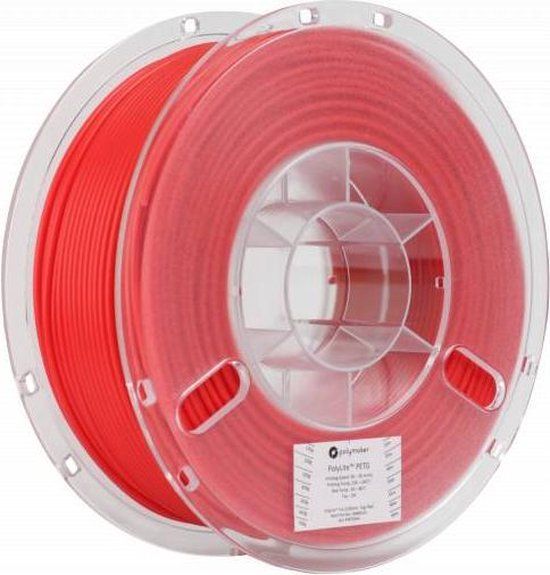 Polymaker PolyLite PETG Filament - 2.85mm - Red - 1kg