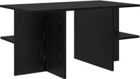 vidaXL Salontafel Zwart eiken 87 x 50 x 45 cm Geconstrueerd hout