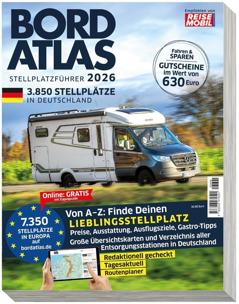 Bordatlas Bordatlas Stellplatzführer 2026