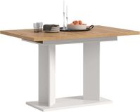 Merkloos Eettafel Gustav - Uittrekbare tafel Keukentafel - Wit Artisan eiken