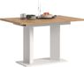Merkloos Eettafel Gustav - Uittrekbare tafel Keukentafel - Wit Artisan eiken