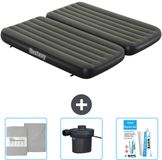 Bestway Luchtbed - 3-in-1 - 1-Persoons/2-Persoons - 99 x 188 x 25 cm - Groen - Inclusief Hoeslaken, Pomp en Reparatieset