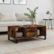 vidaXL Salontafel 90x50x36,5 cm Bewerkt Hout Gerookt Eikenkleurig