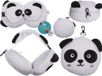 Out of the Blue Pluche reiskussen panda met oogmasker voor kinderen