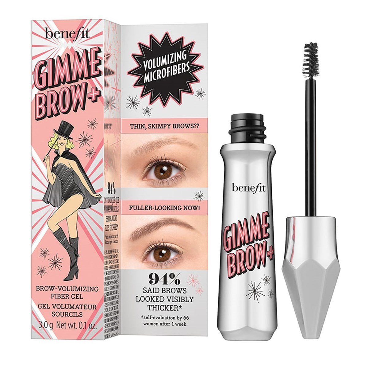 Benefit Gimme Brow+ Eyebrow Gel - 3.5 Warm Auburn - 3g
