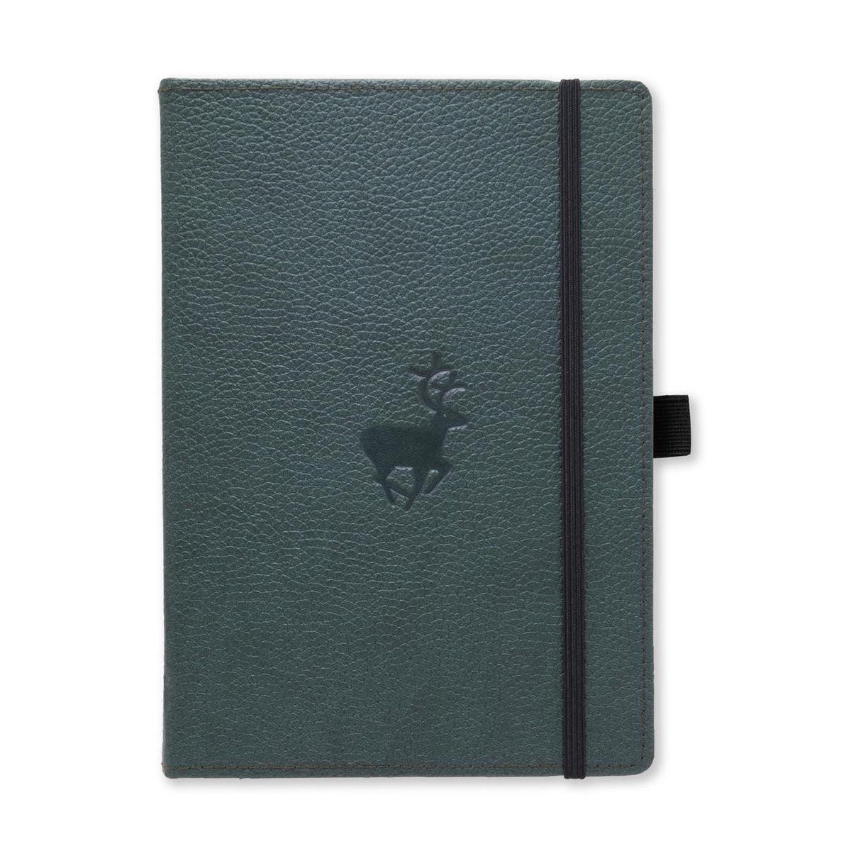 Dingbats Wildlife A5+ Green Deer Dotted Notebook