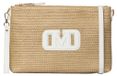 Marc Ellis Sac à main, polyuréthane, beige et blanc, avec bandoulière réglable