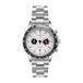 Carlheim Herenhorloges Aksel 4005 Zilver Wit Link Tachymeter, zilver, armband