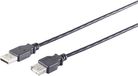 3x 1aTTack.de 3 x USB-A verlengkabel, 2.0, zwart, 1 m