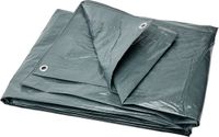 Garronda afdekzeil – 2x4 m Grijs (120 g/m²) – waterdicht zeil, met ogen – UV-bestendig, scheurbestendig, schimmelbestendig – PE geweven zeil voor tuinmeubelen, auto, hout – GD-0162, grijs