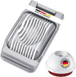 Westmark Duplex eiersnijder en eierprikker set, 2 stuks, zilver/rood/wit