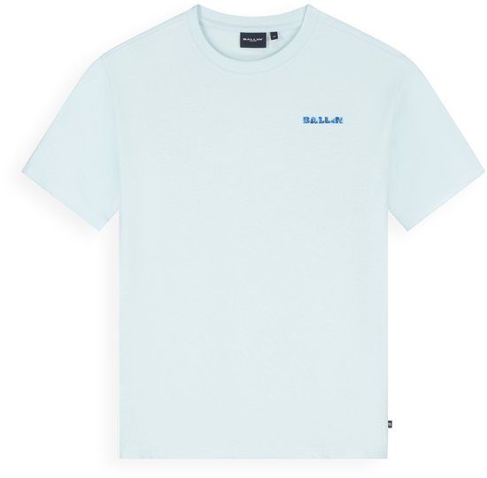 Ballin Amsterdam Jongens Loose fit T-shirts Crewneck SS Light Blue Maat 164
