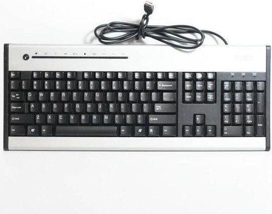 Acer KB.USB0B.023 QWERTZ Zwart/Zilver Toetsenbord
