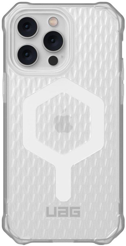 Urban Armor Gear Essential Armor hoes voor iPhone 14 Pro - Transparant, Wit