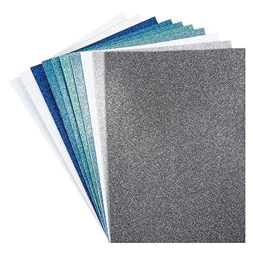 Ideen mit Herz Plaatjes van schuimrubber met glitter, zelfklevend, DIN A4, 2 mm, 10 vellen