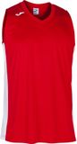 Joma Cancha III Basketbalshirt Heren - Rood / Wit | Maat: 3XL