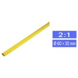 TRU COMPONENTS 1225481 Krimpkous zonder lijm Geel 60 mm 30 mm Krimpverhouding:2:1 per meter