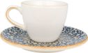 Bonna Alhambra - Tasse à expresso & soucoupe - 80 cc - Porcelaine - set de 6