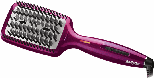 BaByliss Hot Straightening Brush Fuchsia - HSB100E roze