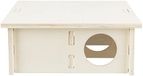 TRIXIE 61235 Huisdierhuis zonder klemmen en spijkers voor grote hamsters en degus, met vier kamers meerkamerhuis, 4 kamers, 30 × 12 × 30 cm
