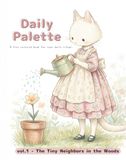 Daily Palette Vol.1: The Tiny Neighbors in the Woods - A One-Page-a-Day Mini Coloring Book